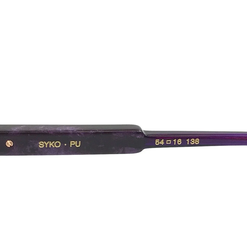 Etnia Barcelona Eyeglasses Frames SYKO PU Purple Aviator Full Rim 54-16-138